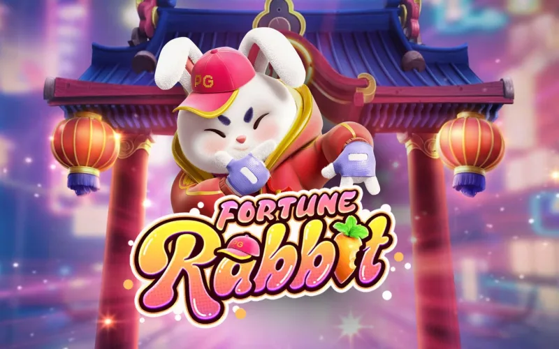 Portada del juego Fortune Rabbit con conejo blanco